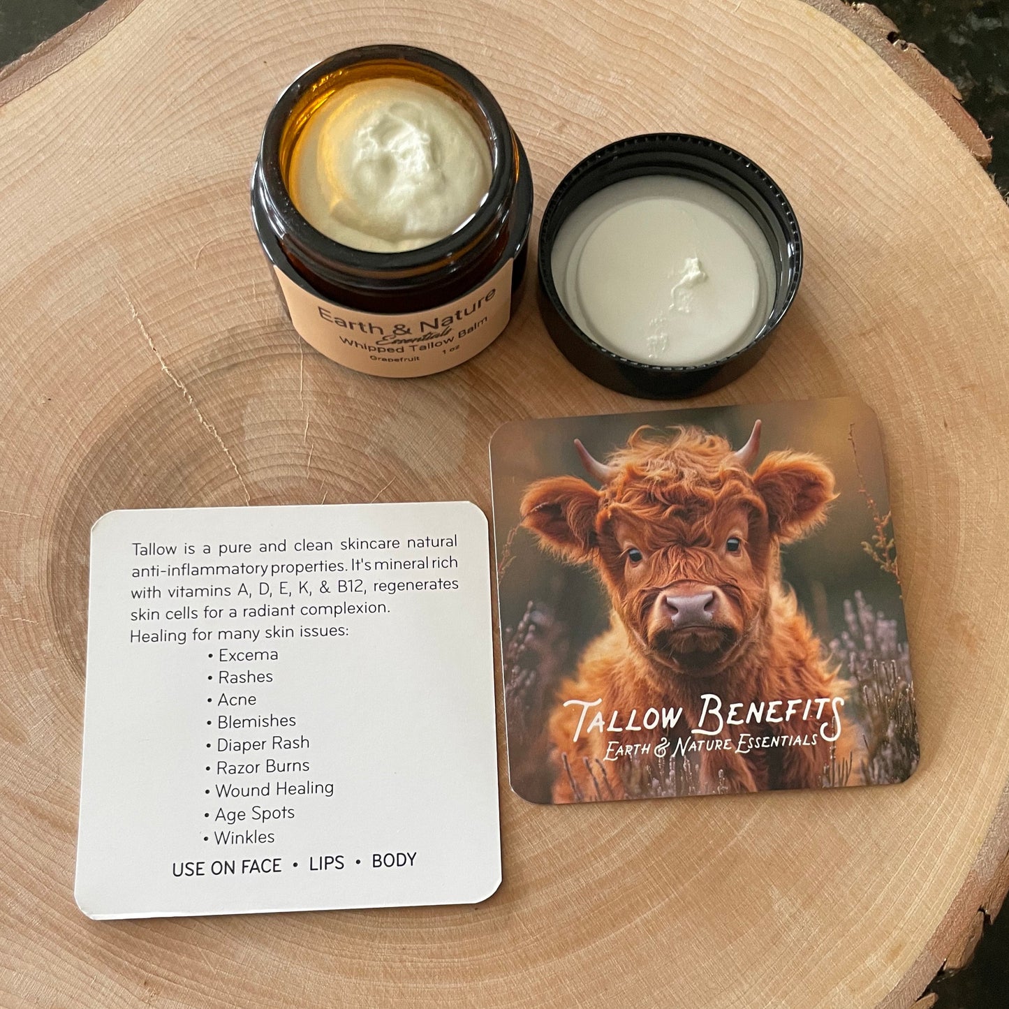 Earth and Nature whipped Tallow Balm (Amish made in Holmes County, Ohio) - Simple Life Amish Store