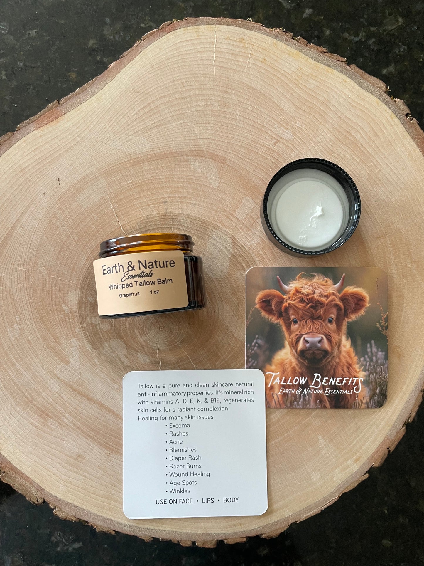 Earth and Nature whipped Tallow Balm (Amish made in Holmes County, Ohio) - Simple Life Amish Store