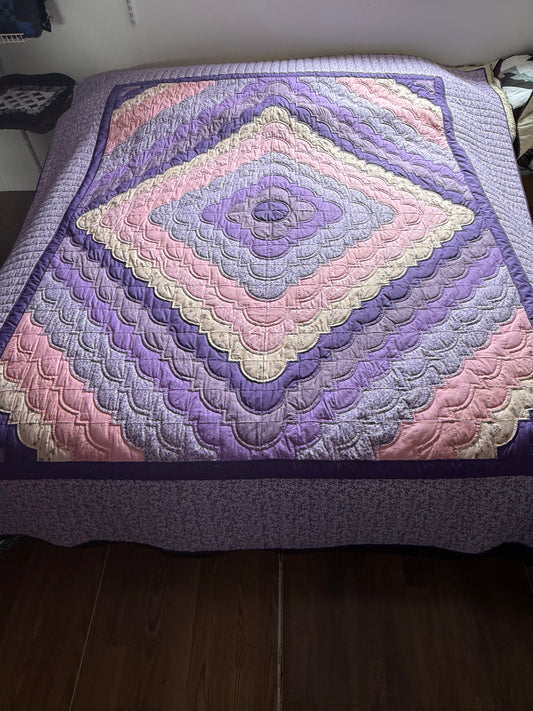 Amish Quilt (Love Ring Purple) - Simple Life Amish Store