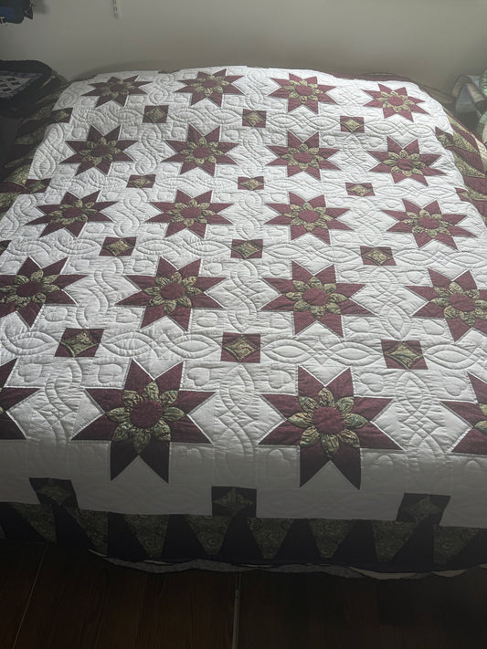 Amish Quilt (Star Dahlia) - Simple Life Amish Store