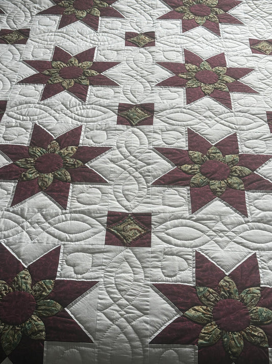 Amish Quilt (Star Dahlia) - Simple Life Amish Store