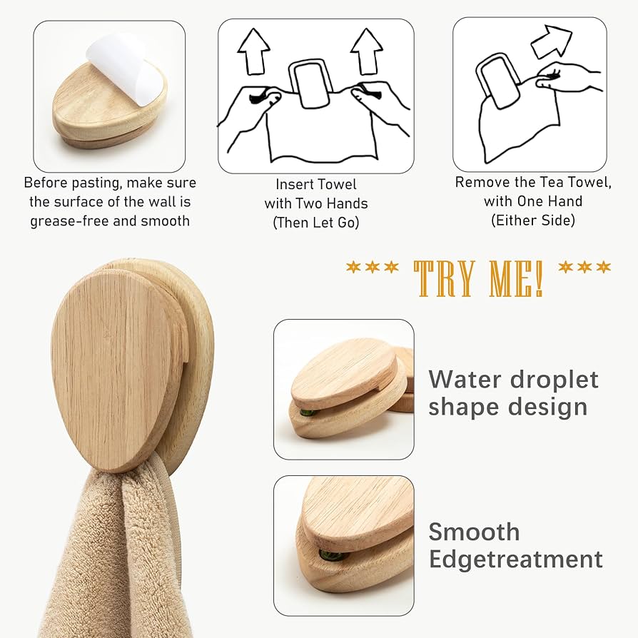 Amish wooden towel holder - Simple Life Amish Store