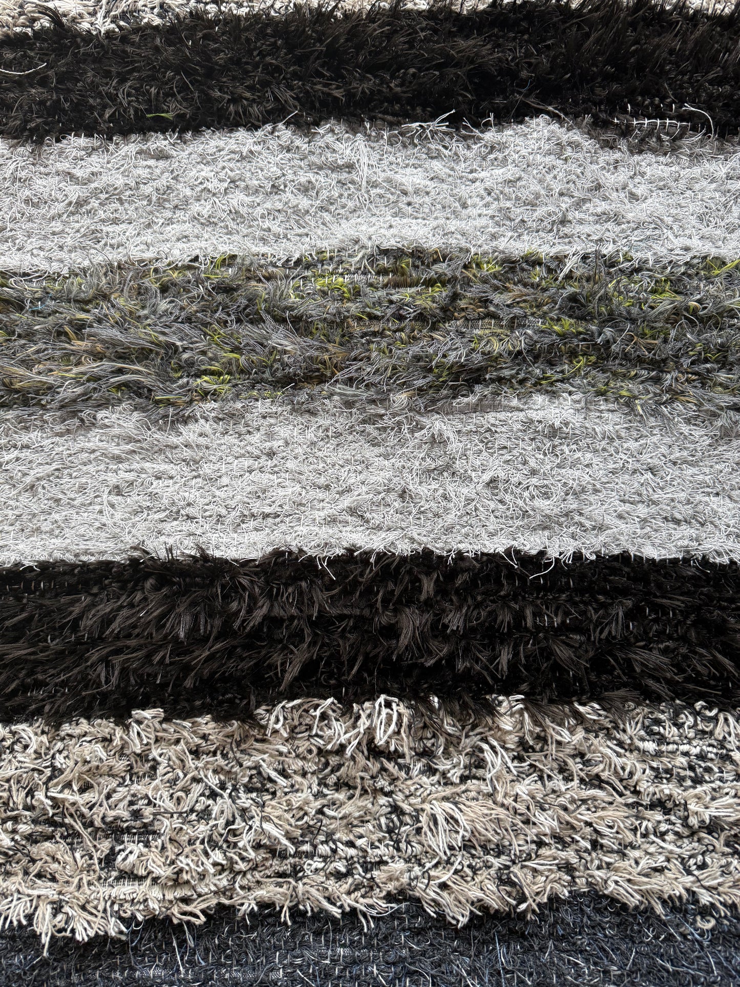 Amish Made Woven Rugs ((Black, grey, white) (26” x 44”) - Simple Life Amish Store