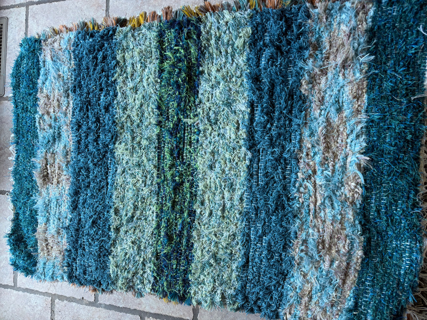 Amish Made Woven Rugs (Aqua, Turquoise, Teal.....gorgeous Ocean colors!!!) (26” x 44”) - Simple Life Amish Store