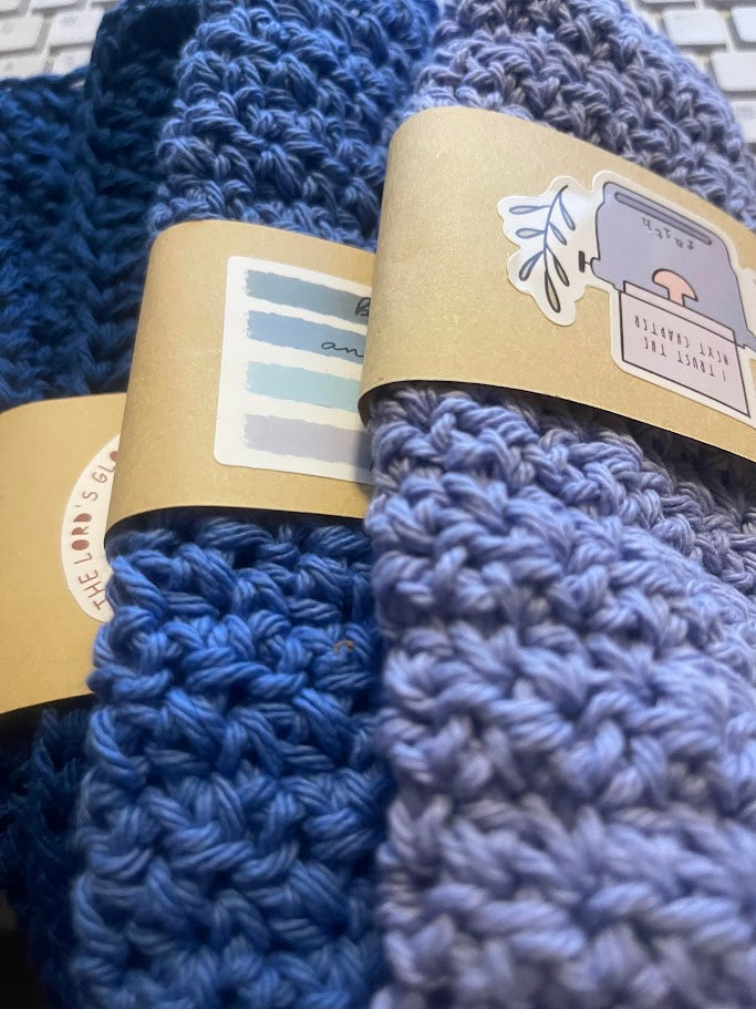 Hand-Crocheted Cotton Washcloths (set of 10) - Simple Life Amish Store