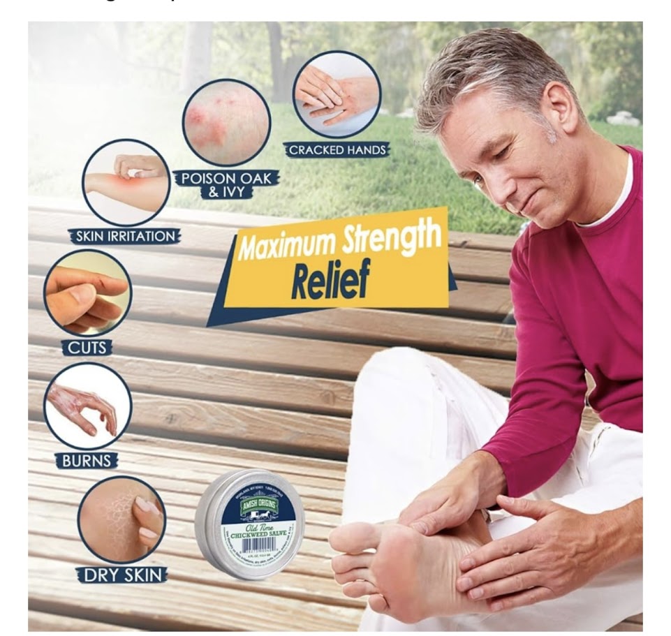 Amish Origins Old Time Chickweed Salve (4 oz tin) - Simple Life Amish Store