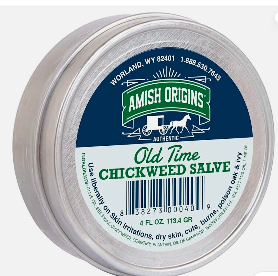 Amish Origins Old Time Chickweed Salve (4 oz tin) - Simple Life Amish Store