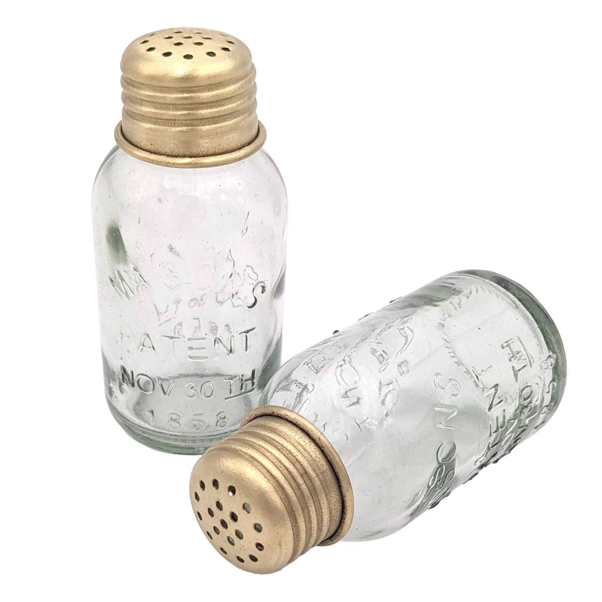 Mini Mason Jar Salt & Pepper Shakers (set of two for $18.95) - Simple Life Amish Store