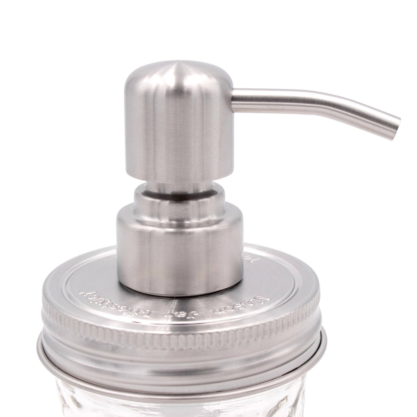 Satin / Brushed Finish Soap Pump Dispensers for Mason Jars - Simple Life Amish Store