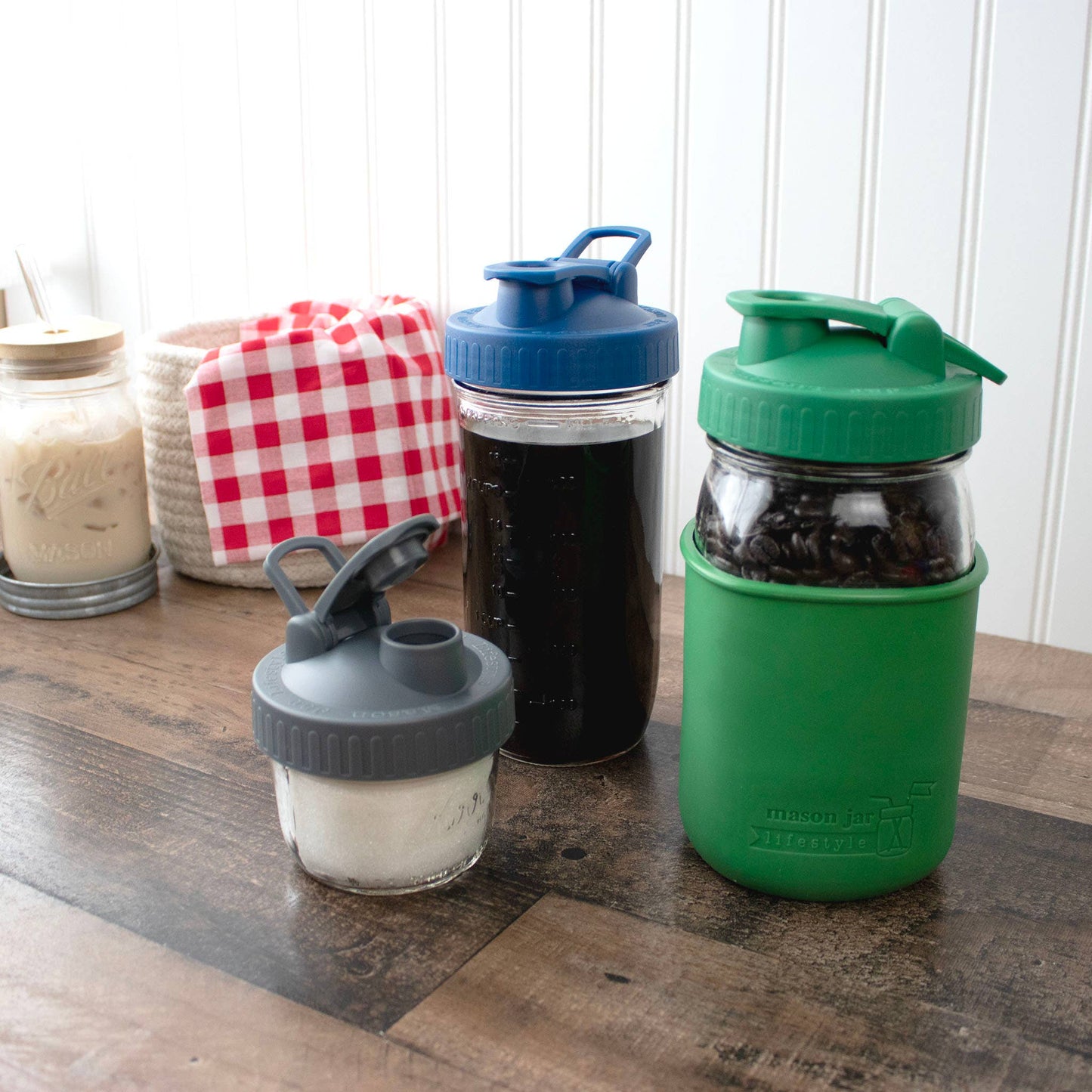 Pour & Store Shaker Lid with Carry Loop for Mason Jars - Simple Life Amish Store