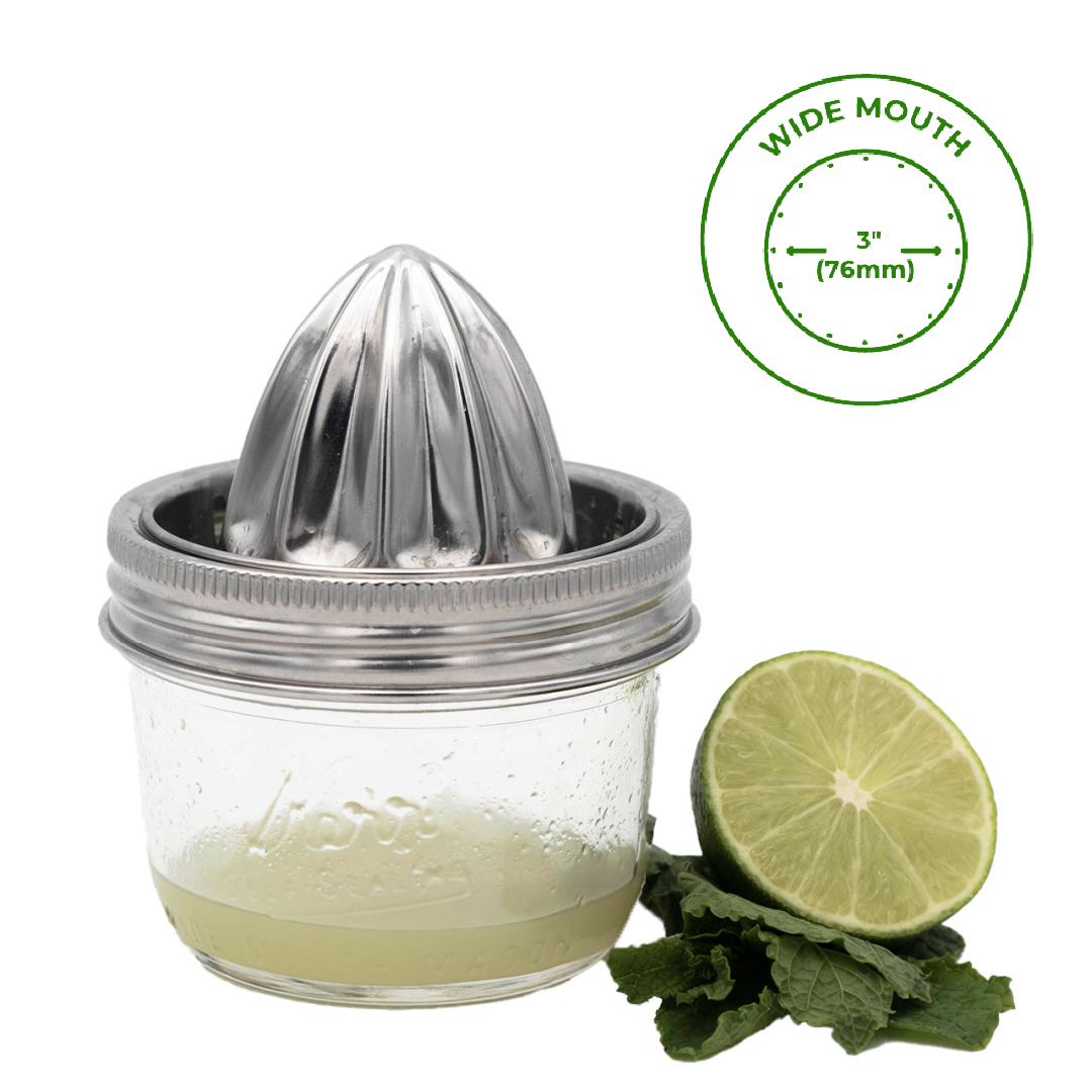 Stainless Steel Juicing Lid for Wide Mouth Mason Jars - Simple Life Amish Store