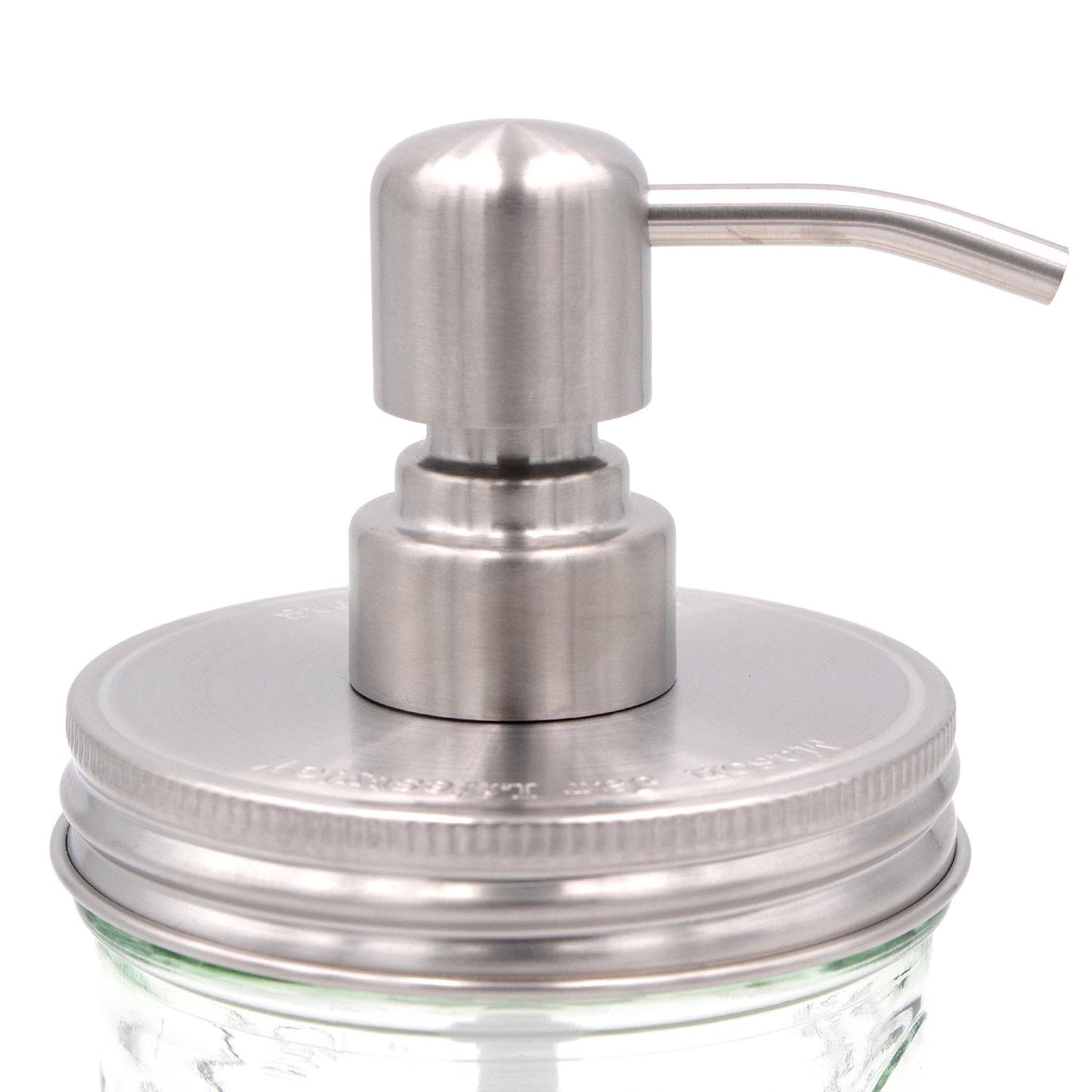 Satin / Brushed Finish Soap Pump Dispensers for Mason Jars - Simple Life Amish Store