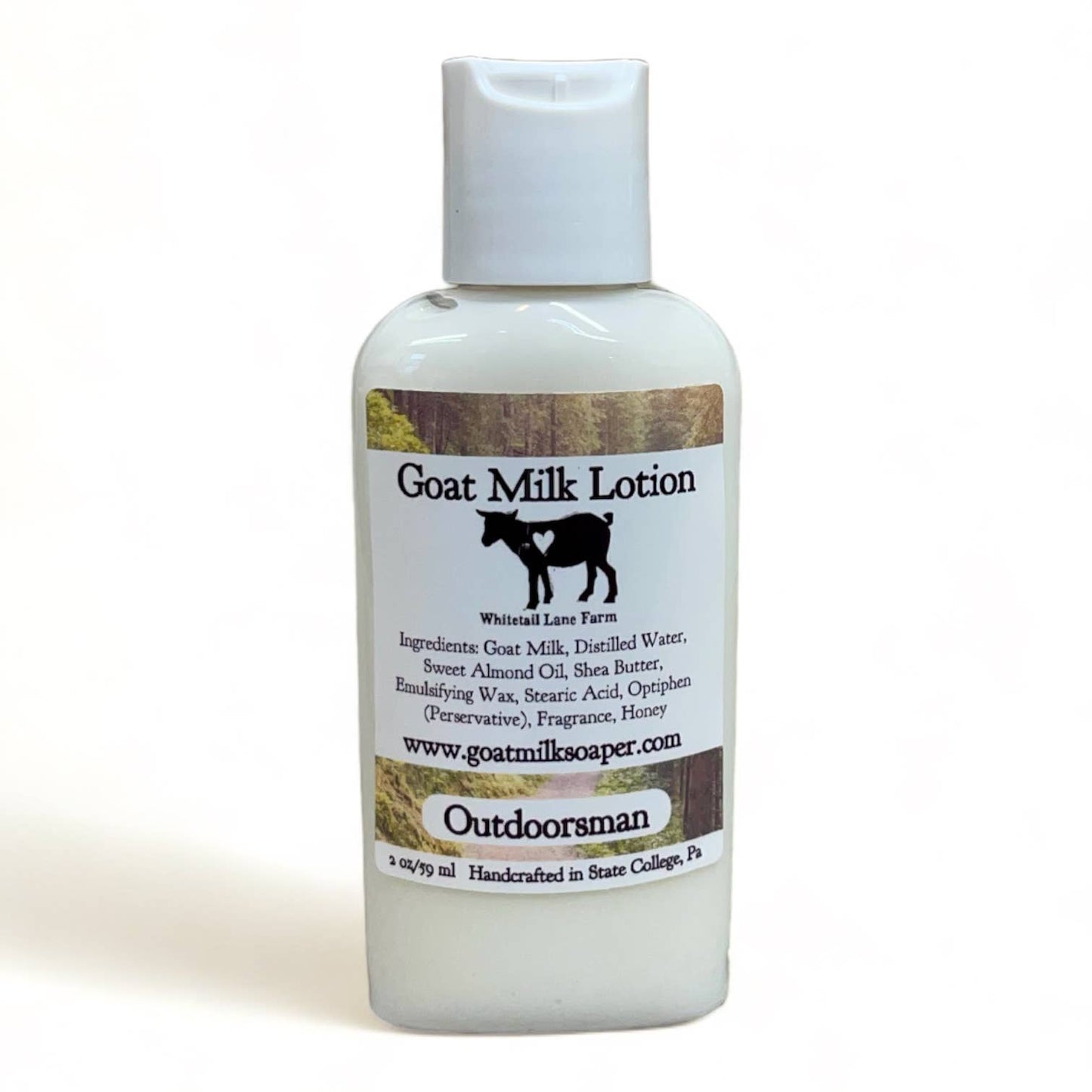 Goat Milk Lotion Outdoorsman 8 oz pump - Simple Life Amish Store