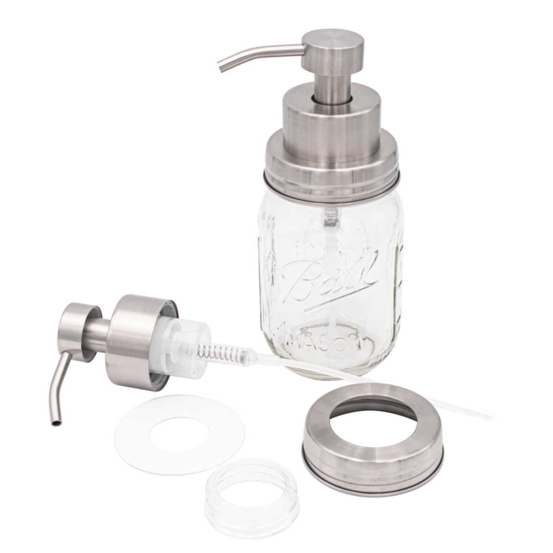 Foaming Soap Pump Dispensers for Regular Mouth Mason Jars - Simple Life Amish Store