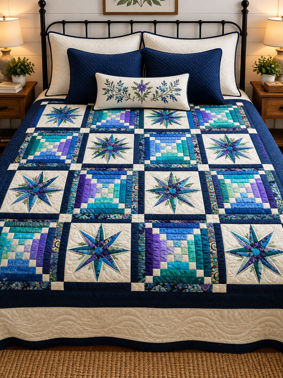 Quilt-Amish Handmade-Moonglow Lite