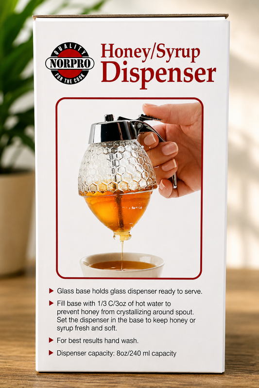 Combo...honey/syrup dispenser with Honey - Simple Life Amish Store