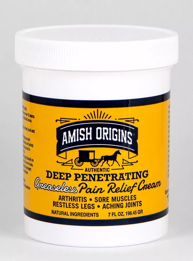 Amish Origins Deep Penetrating Greaseless Pain Relief Cream (7 oz) - Simple Life Amish Store