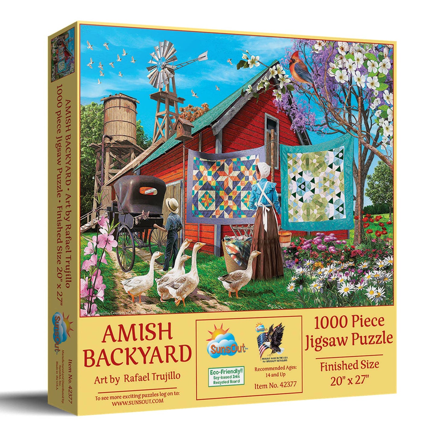 0680 Amish Backyard 1000 pc Puzzle
