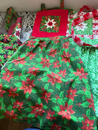 Amish made Quilted Christmas Aprons