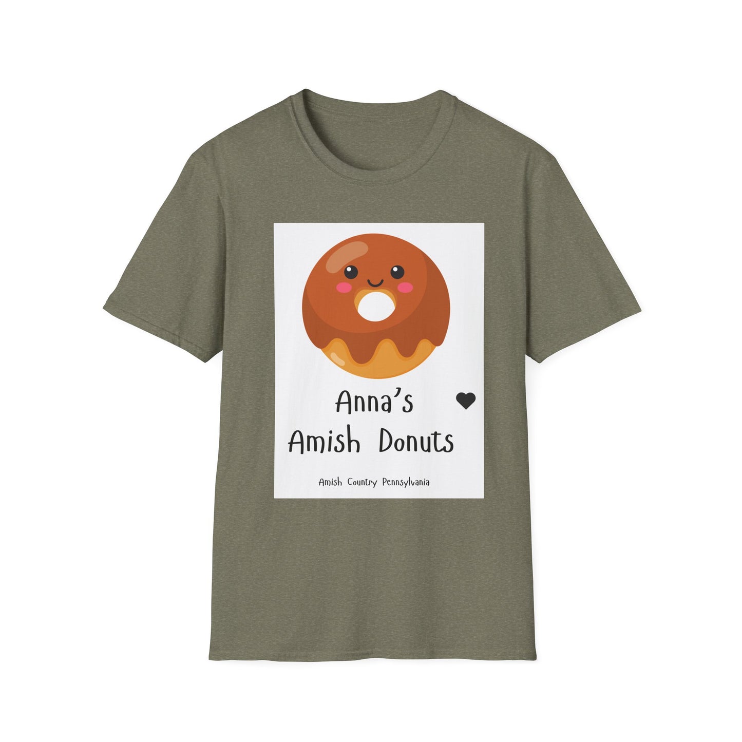 Anna's Amish Donuts Unisex Softstyle T-Shirt - Perfect for Food Lovers and Local Pride - Simple Life Amish Store