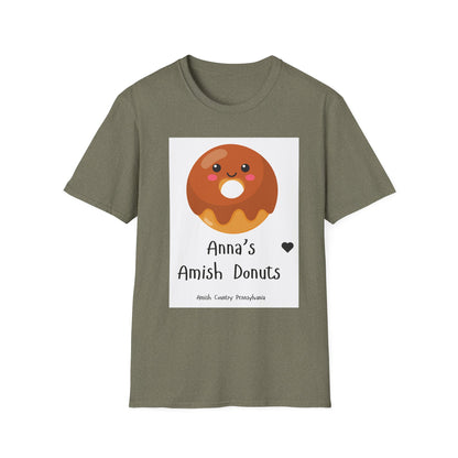 Anna's Amish Donuts Unisex Softstyle T-Shirt - Perfect for Food Lovers and Local Pride - Simple Life Amish Store
