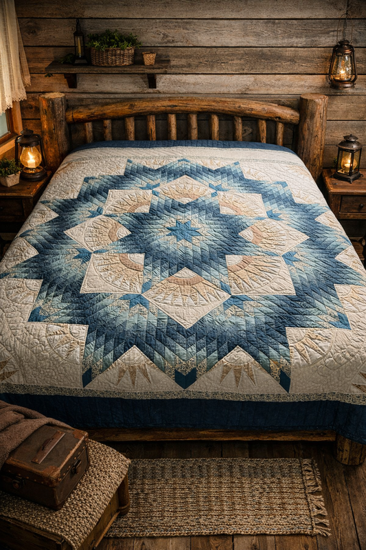 Amish Quilt (Mariner’s Star) - Simple Life Amish Store