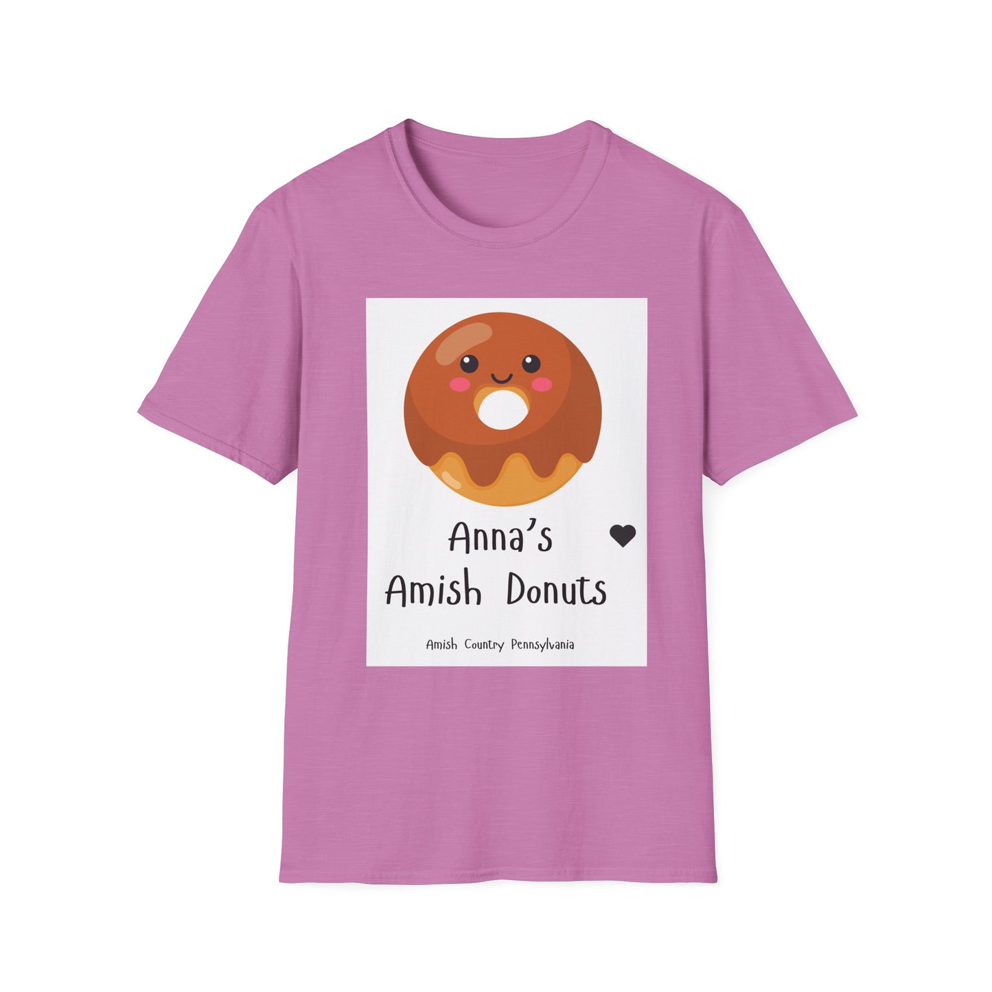 Anna's Amish Donuts Unisex Softstyle T-Shirt - Perfect for Food Lovers and Local Pride - Simple Life Amish Store