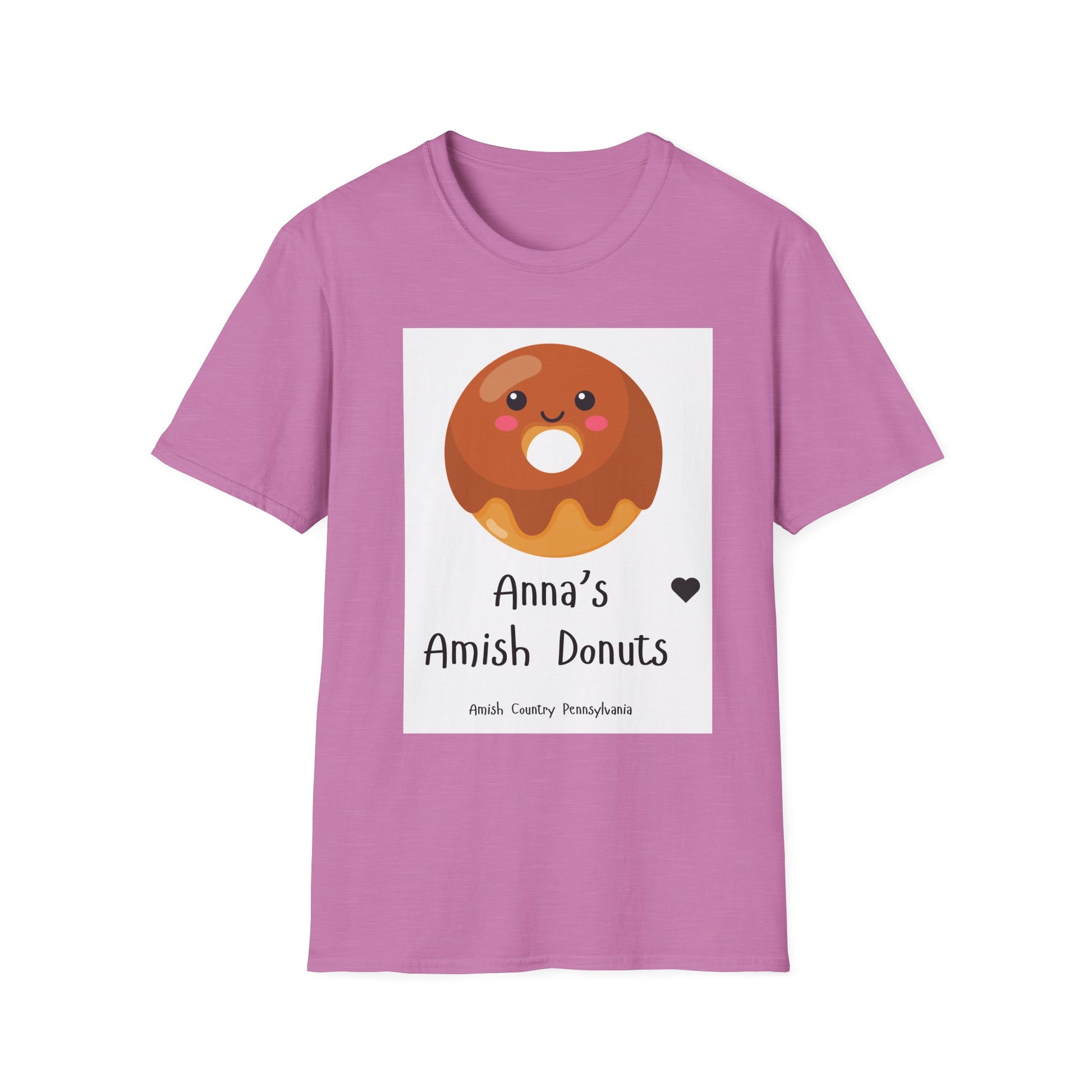 Anna's Amish Donuts Unisex Softstyle T-Shirt - Perfect for Food Lovers and Local Pride - Simple Life Amish Store