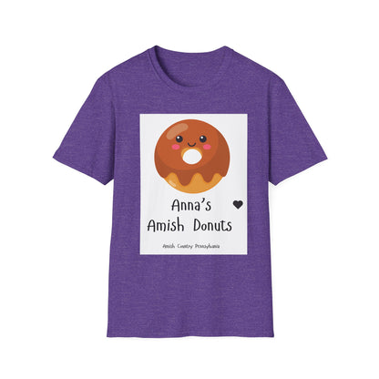 Anna's Amish Donuts Unisex Softstyle T-Shirt - Perfect for Food Lovers and Local Pride - Simple Life Amish Store