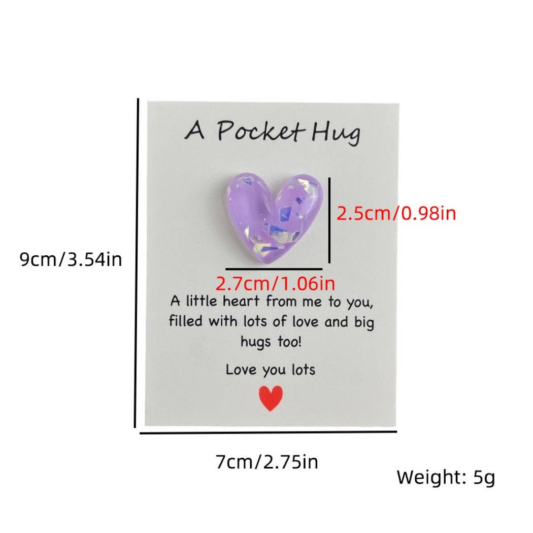 Pocket Hug Confetti Heart – Your Sparkle of Joy & Comfort - Simple Life Amish Store