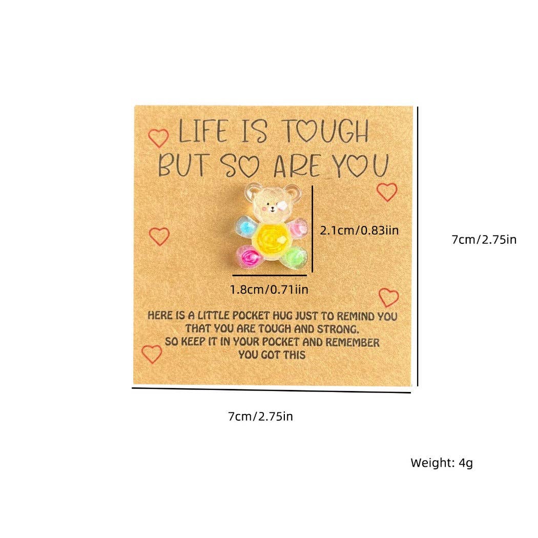 Pocket Hug Rainbow Bear - Simple Life Amish Store
