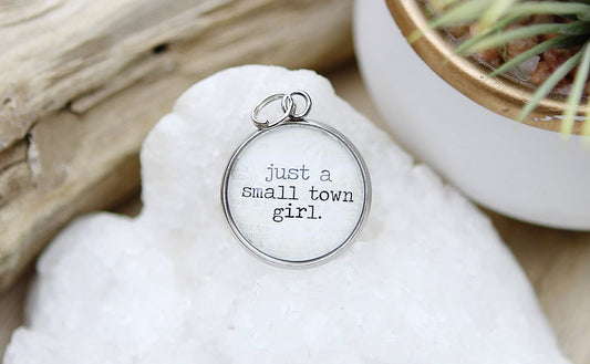 Small Town Girl Round Charm - Simple Life Amish Store