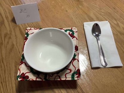 Handmade Christmas Hot Pads and Bowl Cozies (sets of two)