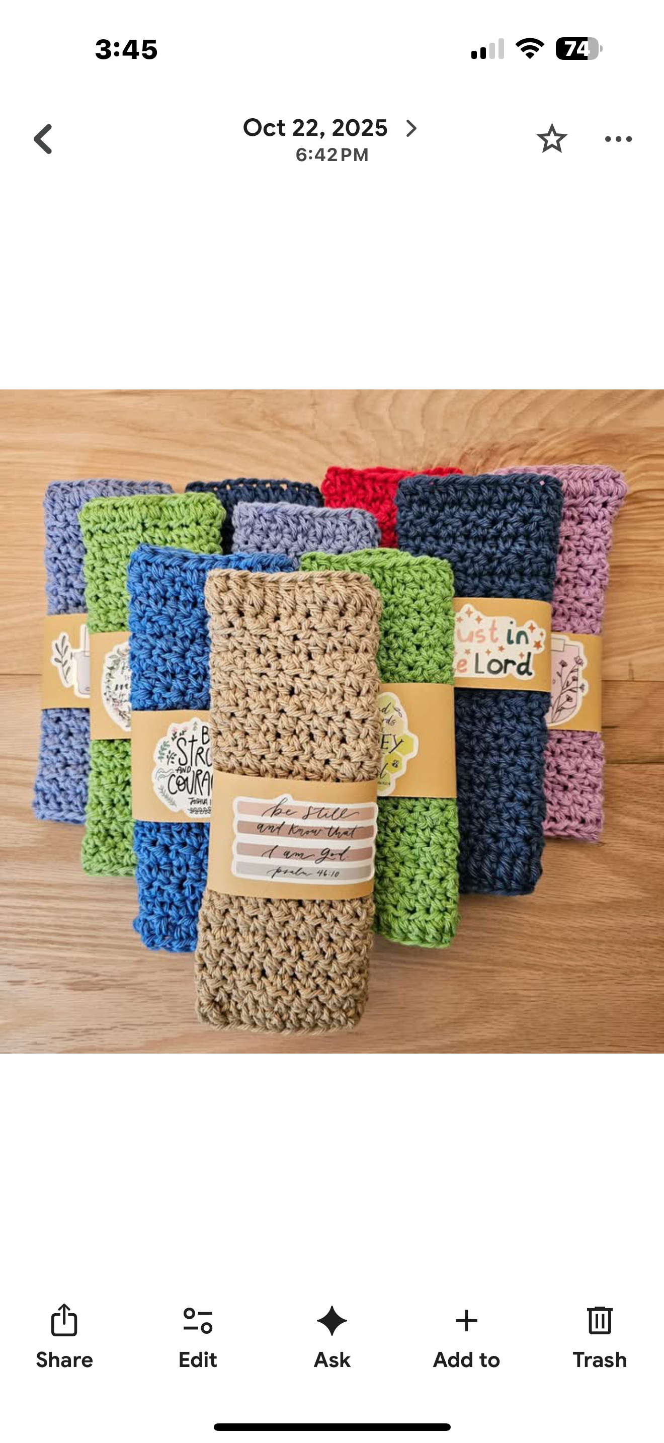 Set of Three Crocheted dish/wash cloths and three Goat Milk Soaps Bundle! - Simple Life Amish Store