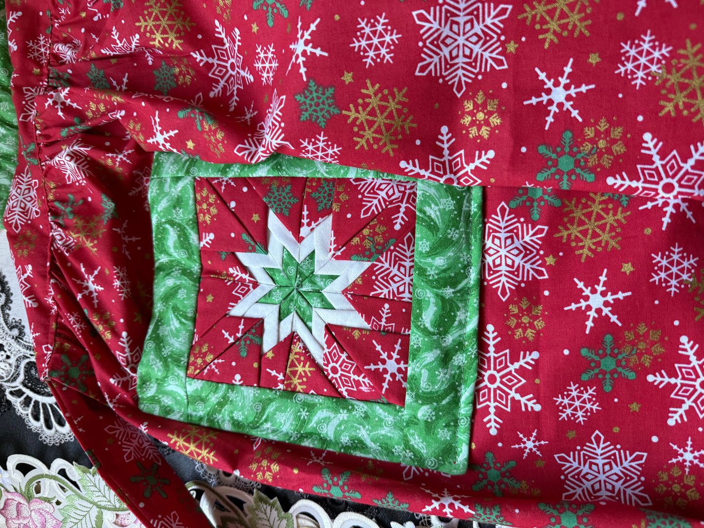 Amish made Quilted Christmas Aprons