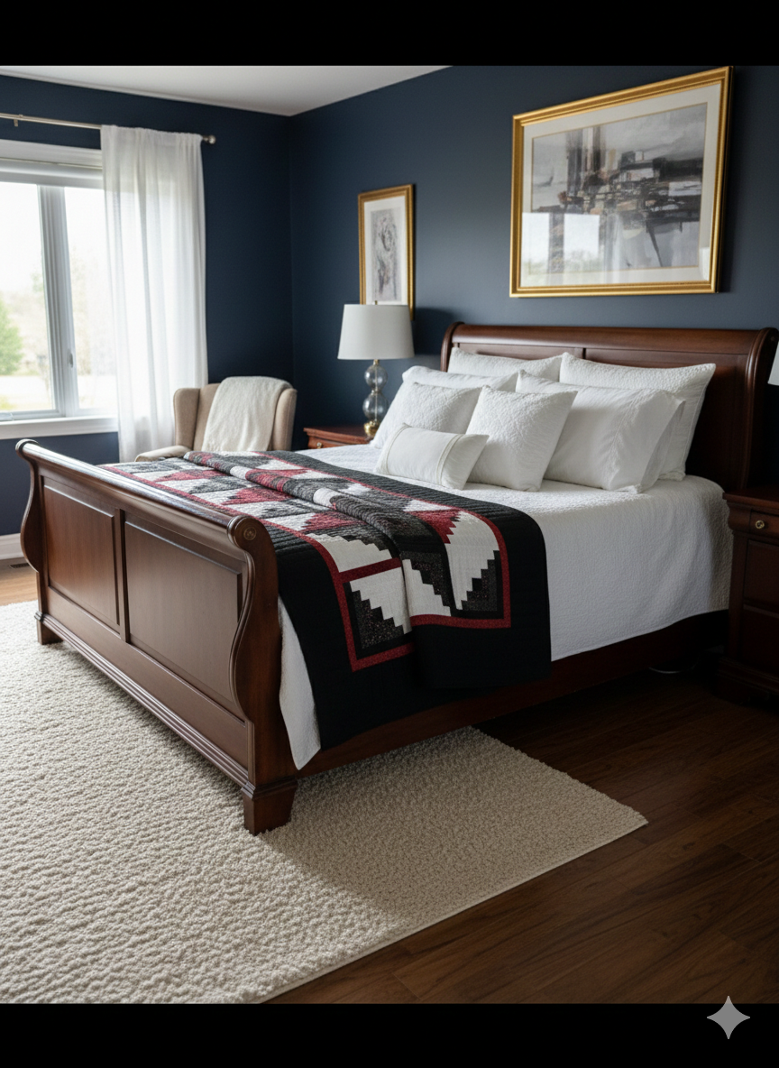 Amish Quilt (Log Cabin Star) - Simple Life Amish Store