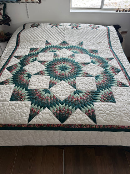 Amish Quilt (Mariner’s Star) King - Simple Life Amish Store