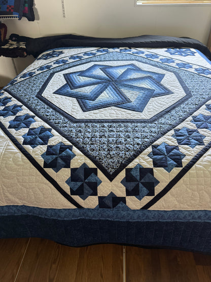 Amish Quilt (Spinning Star) Blues