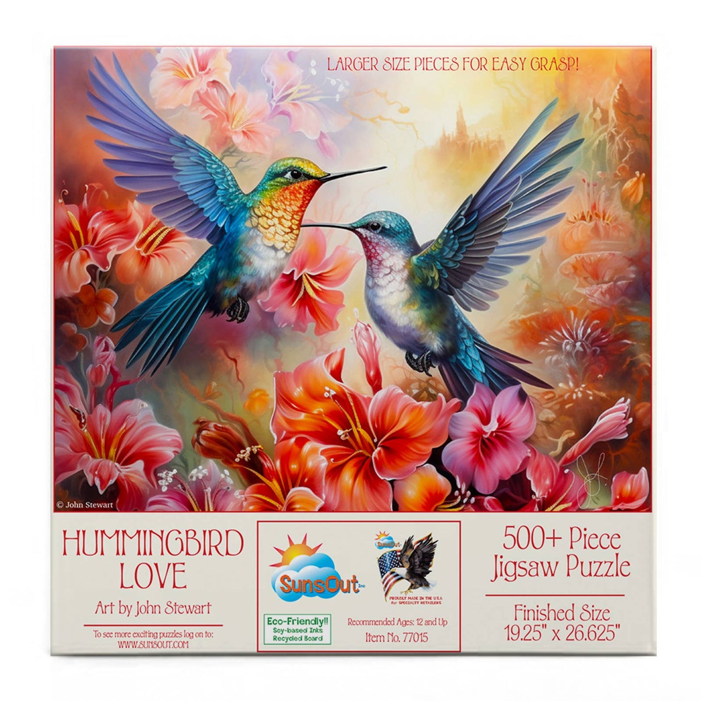 0872 Hummingbird Love 500+ pc Puzzle
