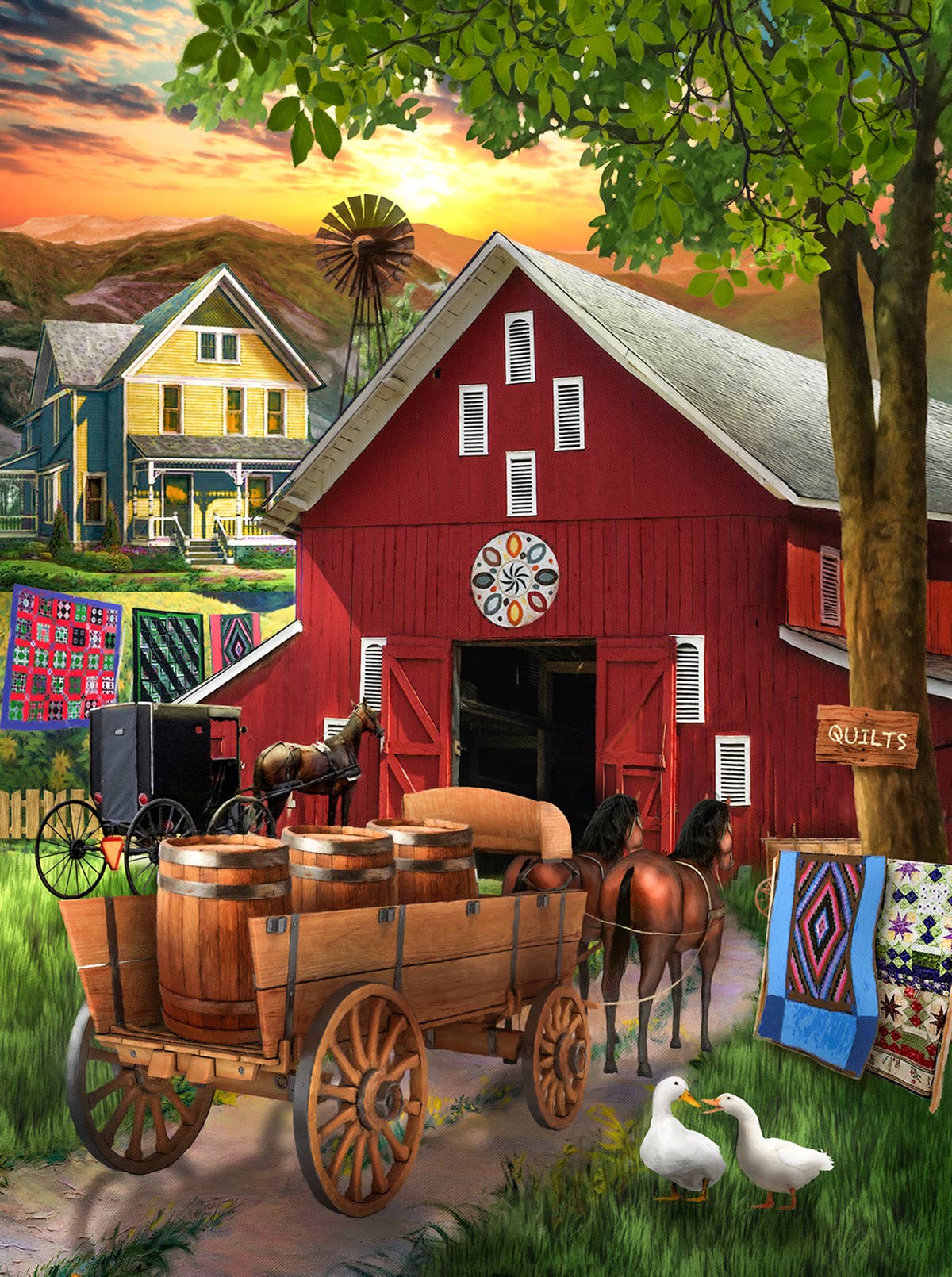1316 Amish Paradise 300 pc Puzzle - Simple Life Amish Store