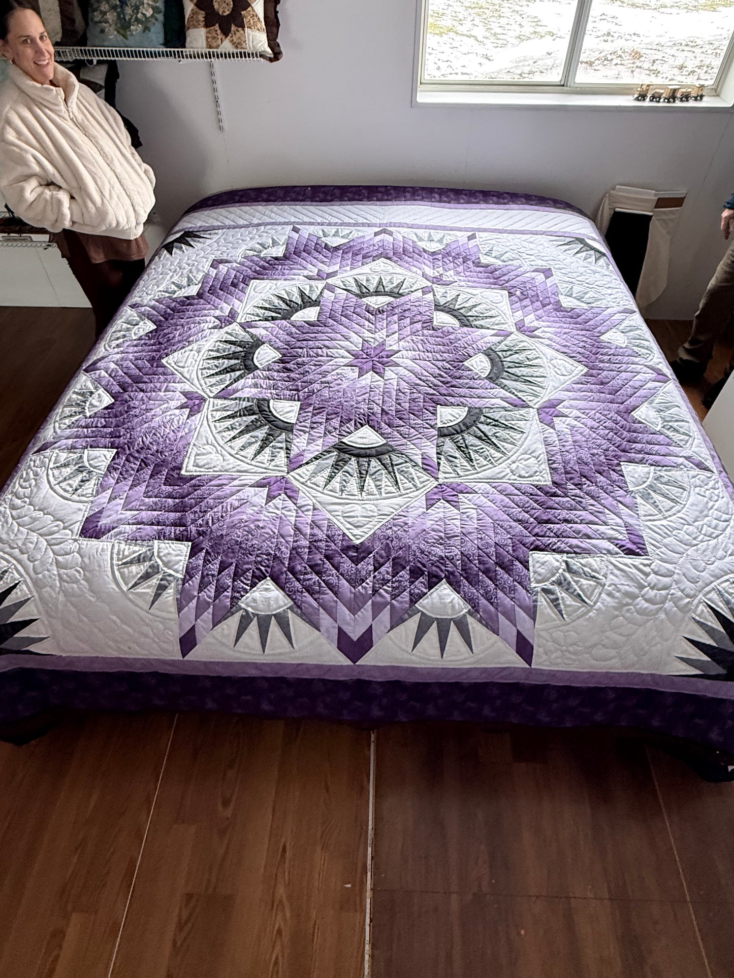 Mariner’s Star (purple and grays)