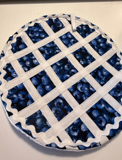 Amish made Blueberry/lemon jam and potholder set!