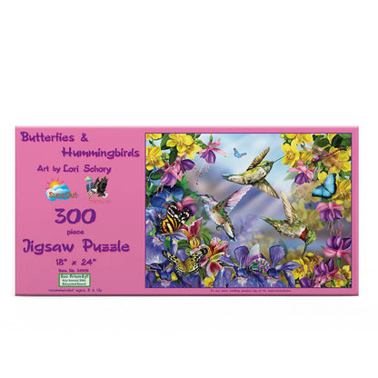 0569 Butterflies & Hummingbirds 300 pc Puzzle - Simple Life Amish Store