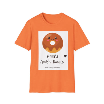 Anna's Amish Donuts Unisex Softstyle T-Shirt - Perfect for Food Lovers and Local Pride - Simple Life Amish Store