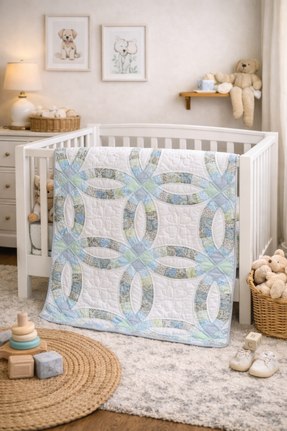 Amish hand quilted  lap quilt or baby quilt - Simple Life Amish Store