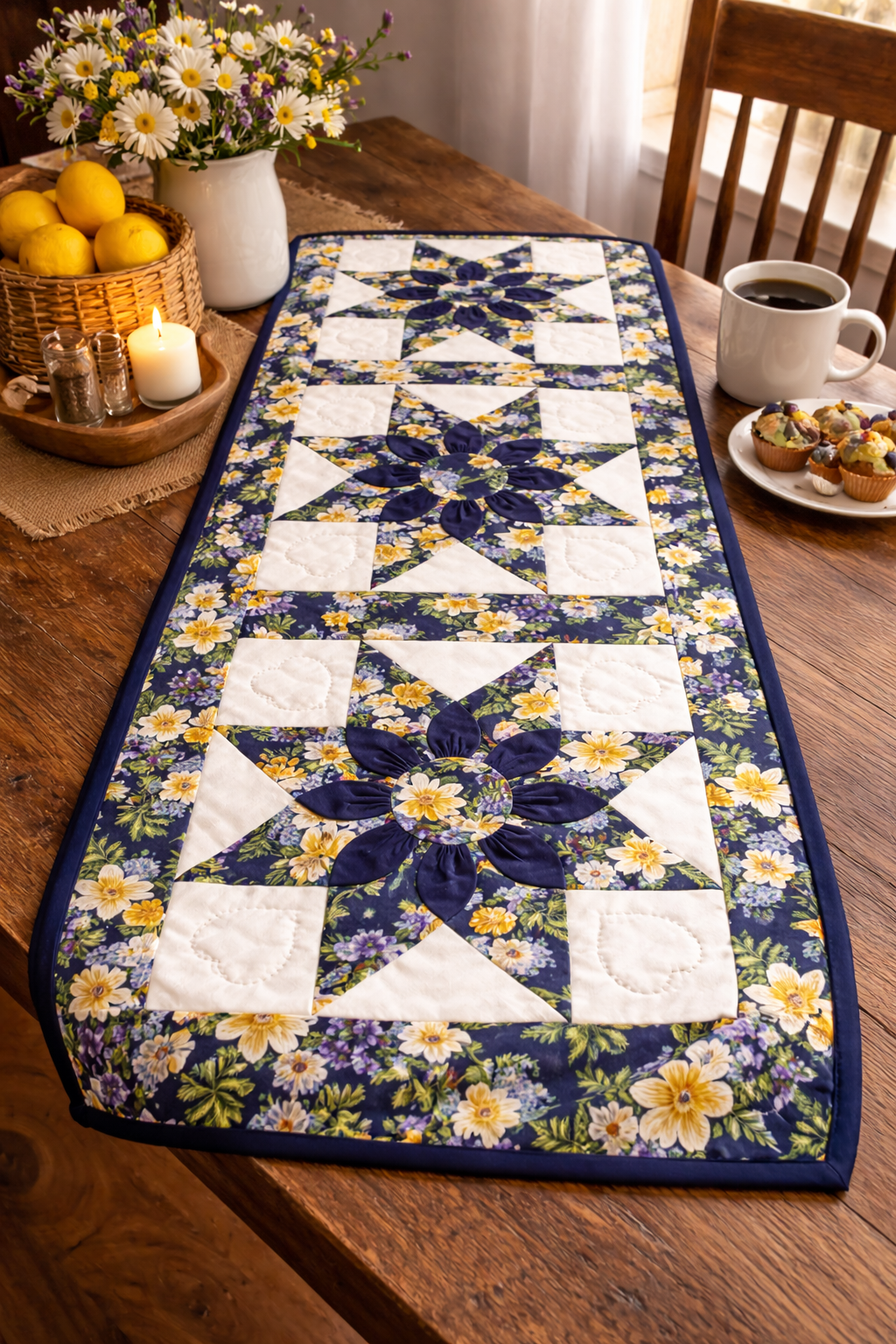 Amish quilted table runner