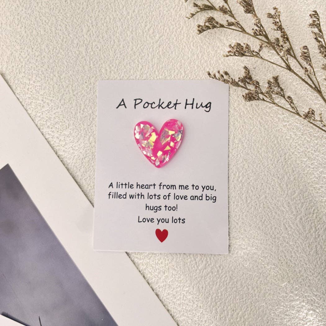 Pocket Hug Confetti Heart – Your Sparkle of Joy & Comfort - Simple Life Amish Store