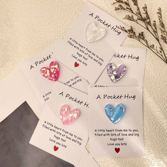 Pocket Hug Confetti Heart – Your Sparkle of Joy & Comfort - Simple Life Amish Store