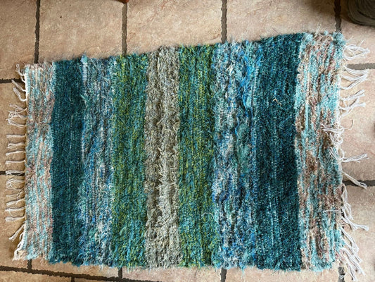 Amish Made Woven Rugs (Aqua, Turquoise, Teal..sand...gorgeous Ocean colors!!!) (Copy)