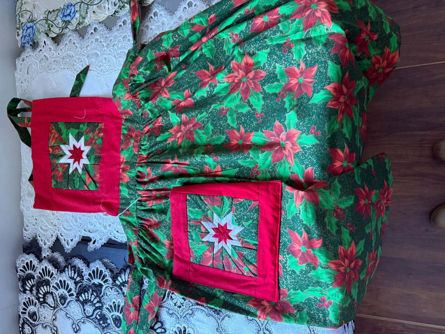 Amish made Quilted Christmas Aprons